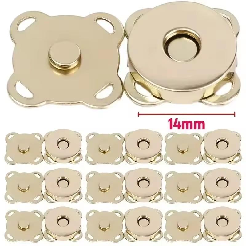 

20set Bag Magnetic Snaps Buttons 14/18mm Plum Magnet Closure Buckle Purse Clothes Handbag Wallet DIY Accessories Jewelry Finding 1set