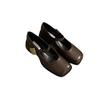 New Women Fashion Square Toe Close Toe Ankel Strap Mules Ladies Elegant Mary Jane Ballet Shoes Mid Heel Dress Pumps 2025