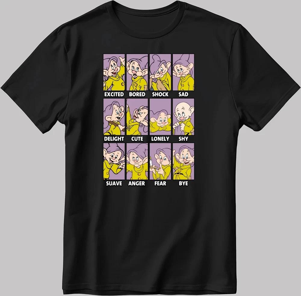 Dopey Cute Moods Graphic TShirt Size S4XL S