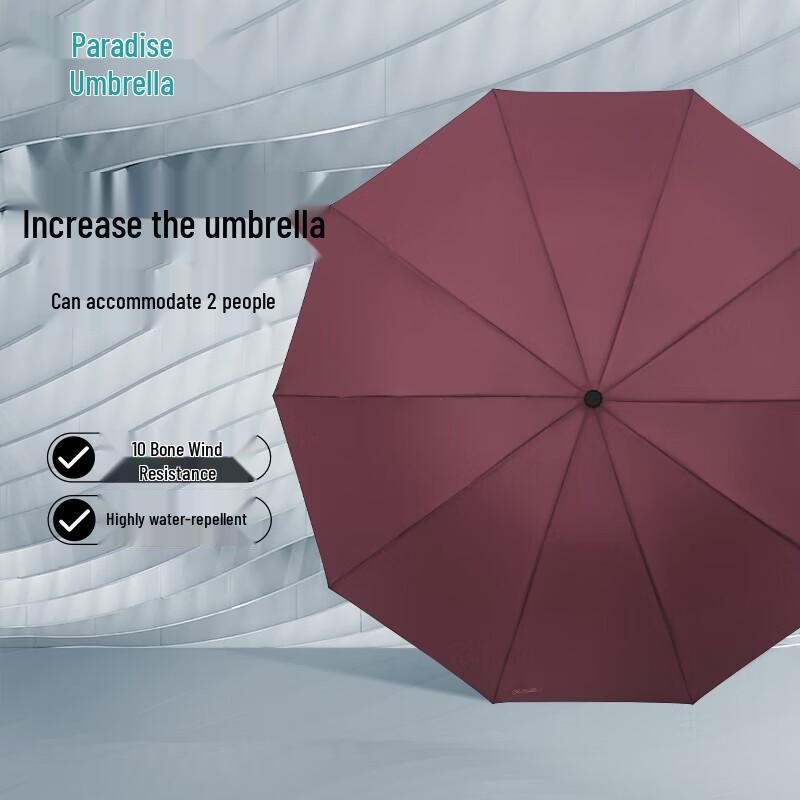 Paradise Umbrella 10-Rib Windproof 3-Fold Business Umbrella