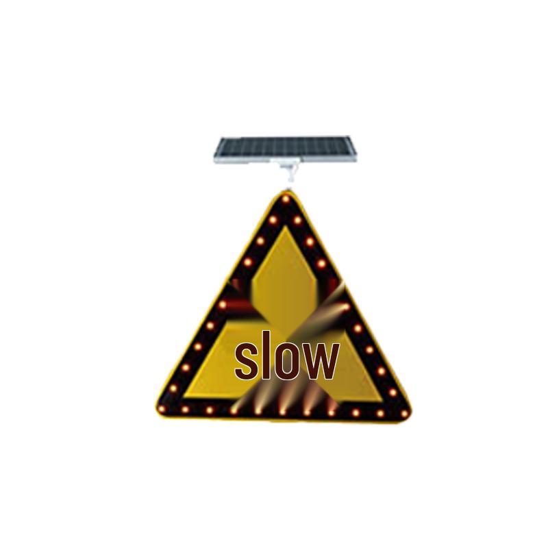 Xunling Outdoor Reflective Slow Sign with Solar (No Pole)