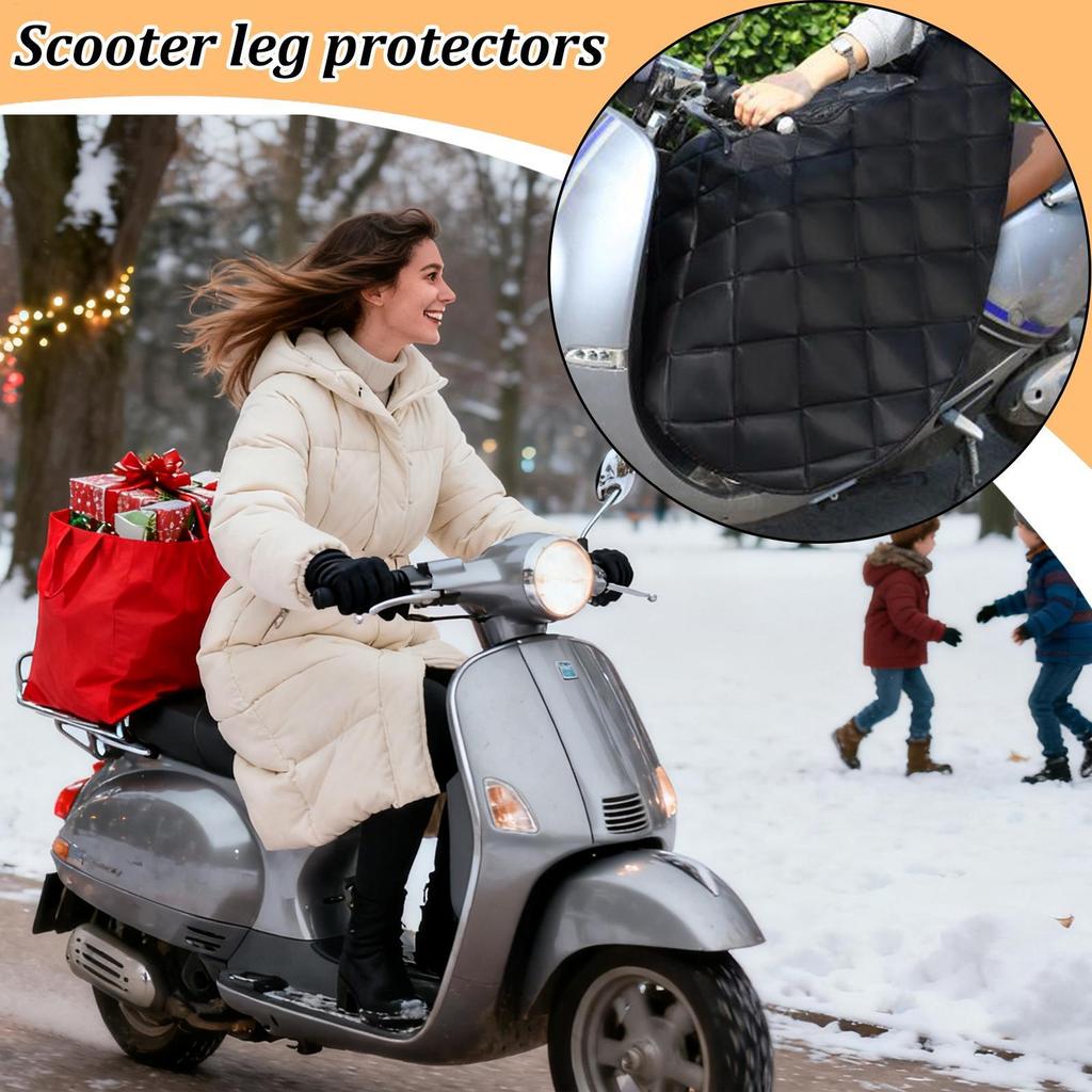 Motorcycle Winter Leg Cover Windproof Apron Scooter Warm Cotton Leg Protector for Cold Weather Motorcycle Scooter Outdoor Riding
