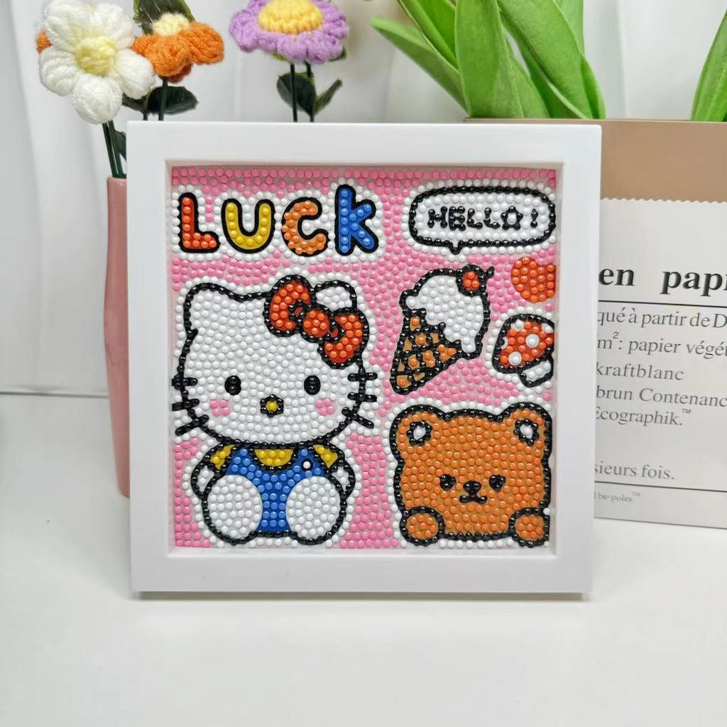 Free Shipping/Cartoon Diamond Painting Children'S Gift Handmade Cross Stitch Framed Diy Bedroom Sticker