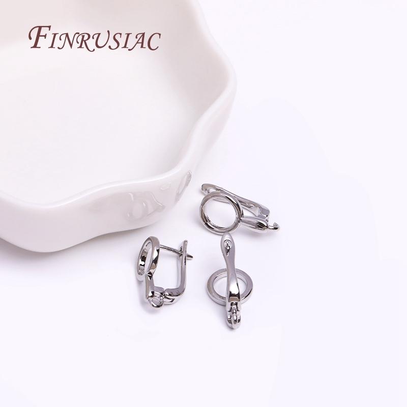 

Lever Back Open Loop Setting for DIY Earring Clasp Jewelry Making Findings Wholesale 18K Real gold plated French Earring Hook 1 pair