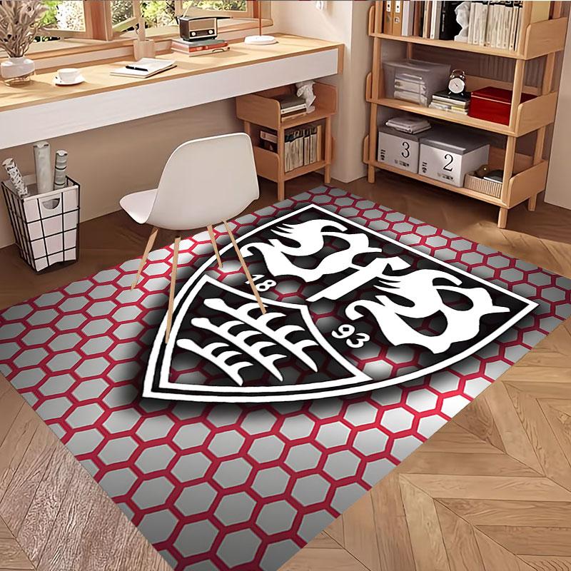 VfB Stuttgart Print Rug, Washable Floor Carpet, For Entryway Dorm Laundry Room Office Study, Home Decor Birthday Christmas Gift