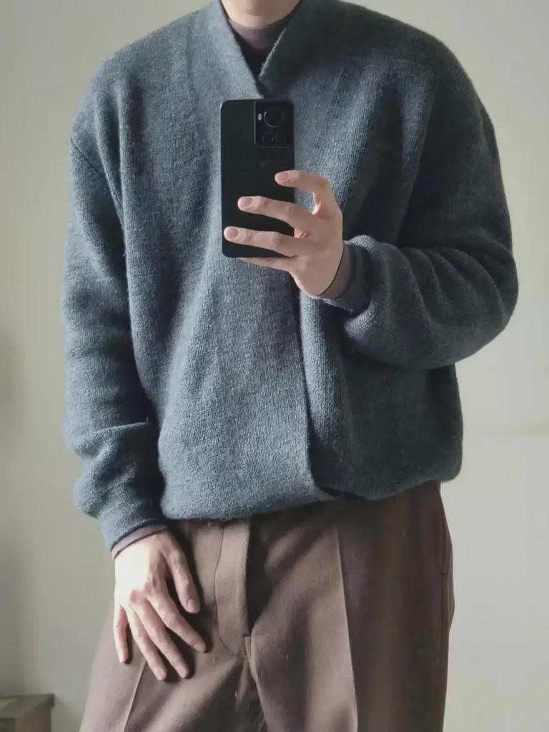 Autumn Old Money Loose Knit Cardigan Sweater