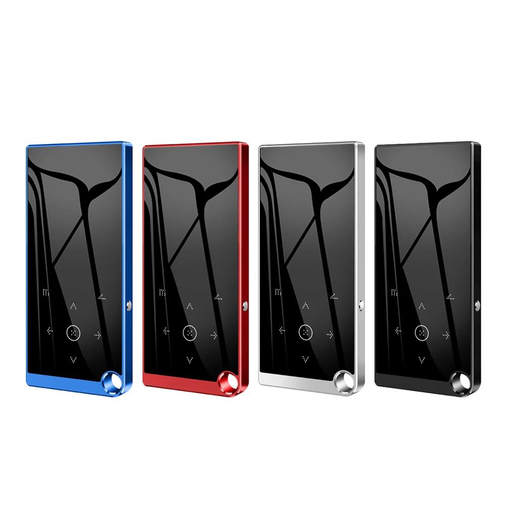 Bluetooth 5.0 Lossless MP3 Music Player HiFi Portable Audio Walkman com FM/eBook/gravador/MP4 Video Player Tela de 2,4 polegadas