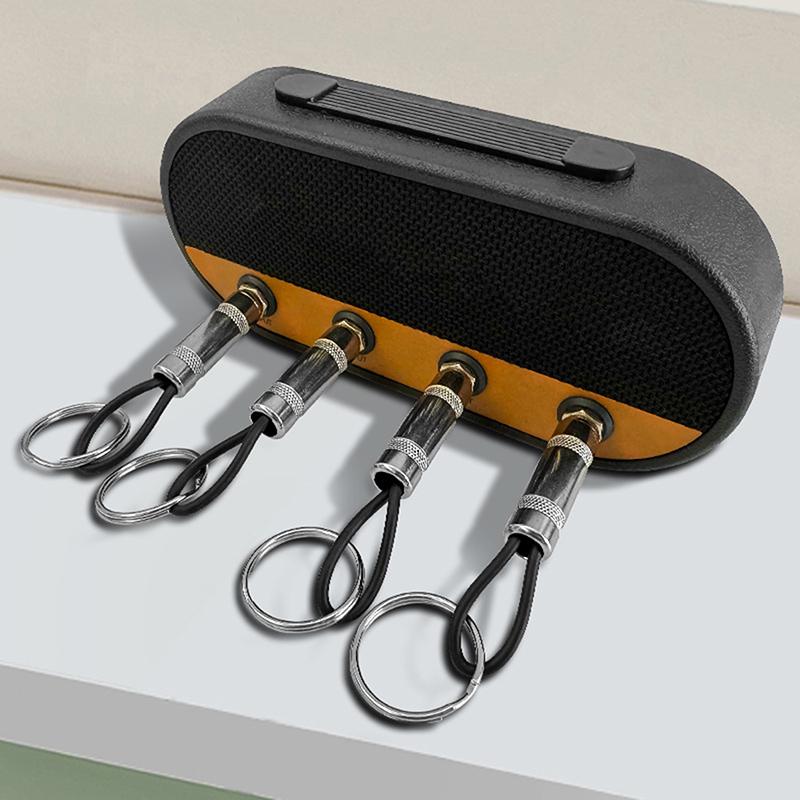 Sujetalaves Creativo de Enchufe de Radio Retro Soporte de Pared para Llaves Jack Aleación de Zinc Organizador de Llaves Marco de Almacenamiento de Llaves Musical