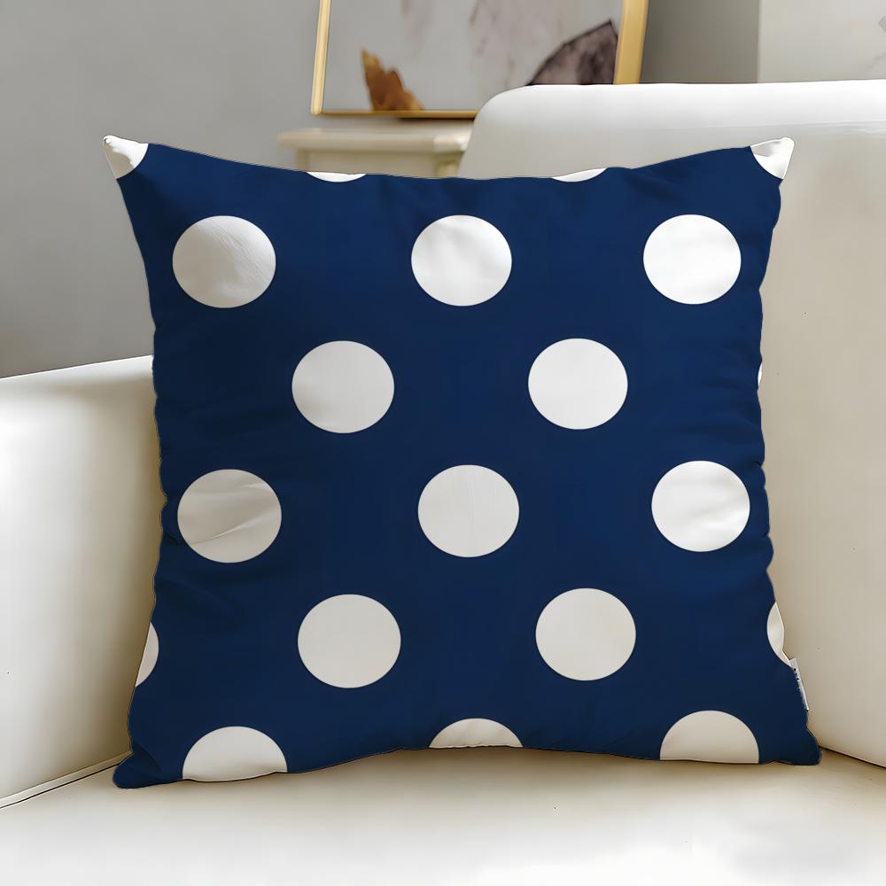 Fine herringbone pattern Cushion Cover Soft EasyWash Pillow Case Versatile for Couch Bed Travel and Office