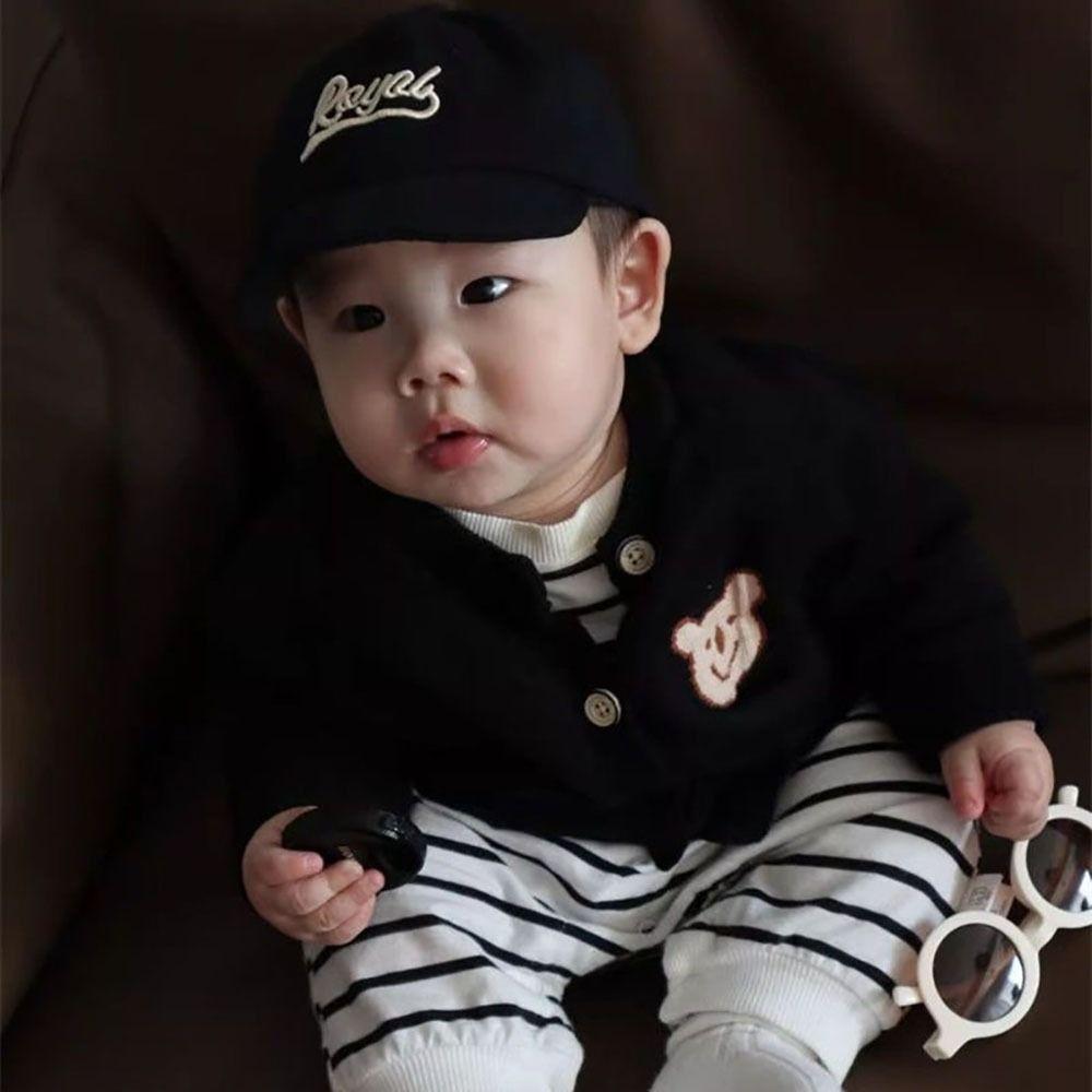 Letter Embroidery Kids Baseball Cap Solid Color Sun Hat Boys Girls Caps Peaked Hats