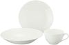 NARUMI White Collection Dinnerware Starter Set for One Stylish and and (Narumi) [Online Exclusive] Set, 3-Piece Person, White, Simple, Microwave-Safe