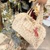 Original Large-capacity Floral Canvas Tote Bag New Mori Flower Commuter Shoulder Bag Niche Handbag