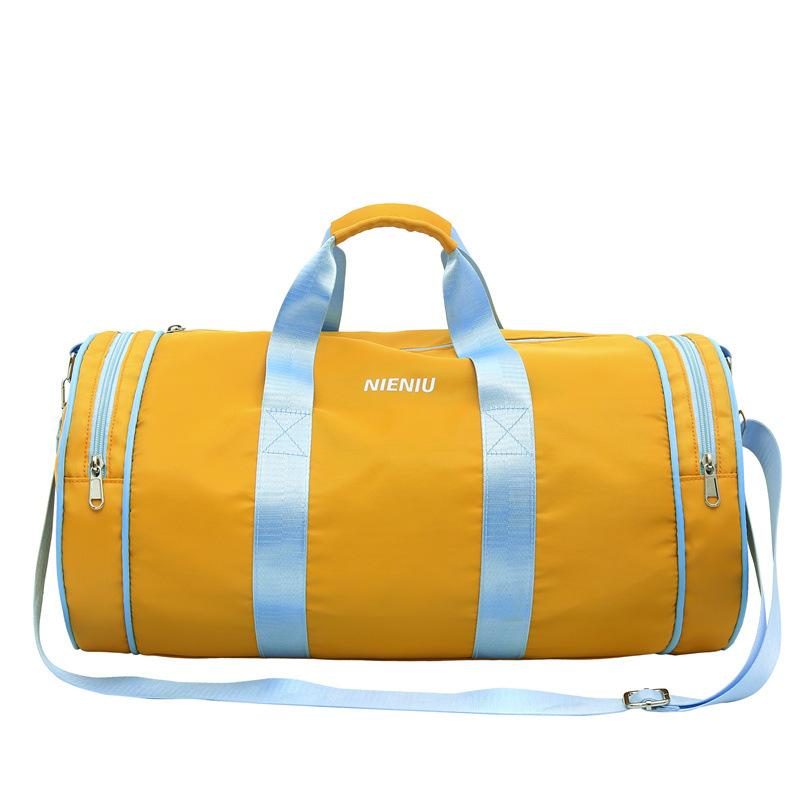 The same style for men and women, trendy and fashionable, going out for travel, large-capacity hand luggage, student school clothes storage bag