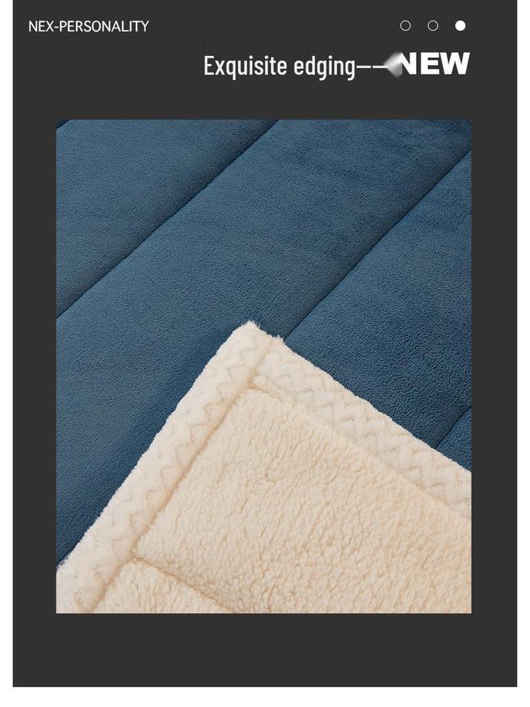 Ultra-Soft Three-Layer Quilted Baby Fleece Blanket for Autumn/Winter