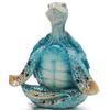Yoga Sit Meditation Sea Turtle Artwork Decorations Mini Meditation Desktop Decor Buddha Zen Yoga Frog Garden Statue Ornament