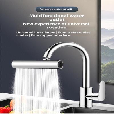 1 pièce Nouvelle Cuisine Cascade Trois modes Universel Pivotant Extension Robinet Anti-éclaboussures Buse Évier Multifonction