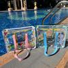 Geantă Transparentă Impermeabilă YaQiao pentru Depozitarea Costumelor de Baie - Capacitate Mare, Gelatină, pentru Plajă și Toaletă, Geantă de Mână