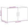 VidaXL Armoire murale chêne sonoma 70x42,5x40 cm bois d'ingénierie 846119