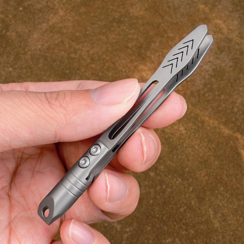 Alloys Precisions Tweezers Keychains Multiple Use Tool for Crafts Electronics and Cosmetic Applications