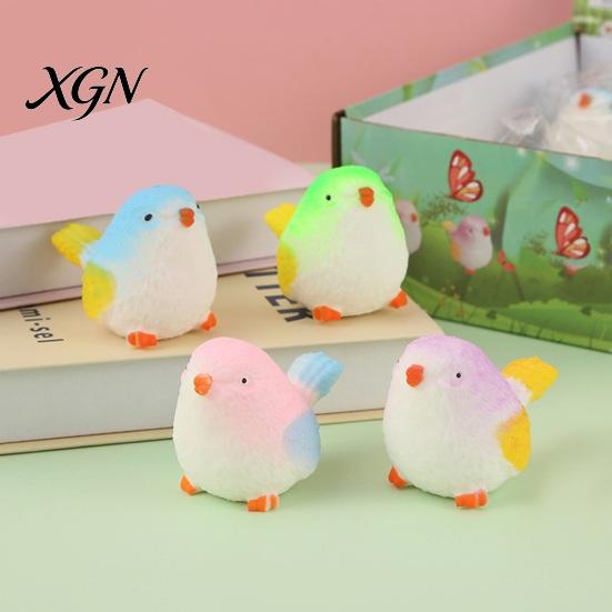 TPR Squeeze Ball Simulated Bird Toy Anxiety Relief Sparrow Sensory Fidget Stress Slow Rising Office Workers Relaxation Portable