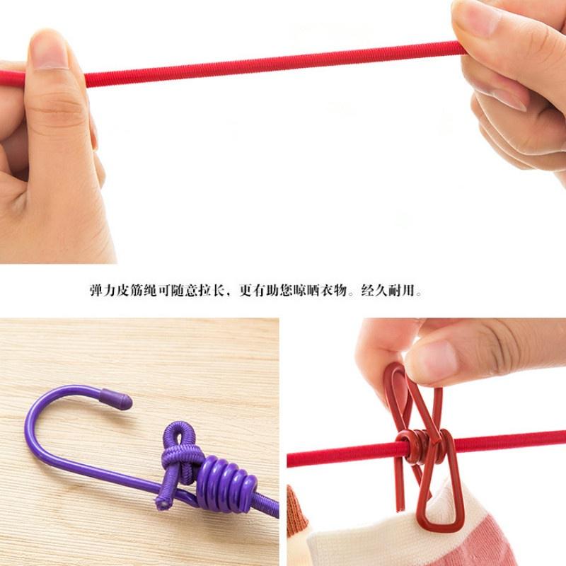 Belt Clip Clothesline Travel Portable Retractable Windproof Clothesline