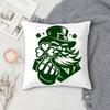 St Patricks Day Outfits Double-Sided Printed Square Pillow Cover Decorative Cushion Cover For Sofa Bedroom Bedside