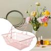 Rack Storage Basket Pink Desktop Finishing Cosmetics Jewelry Container