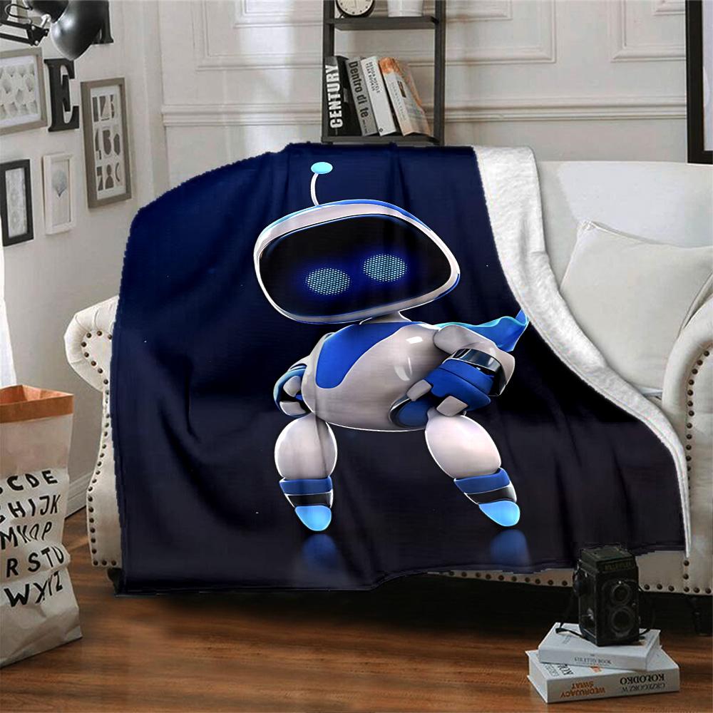 1pz Coperta in Flanella Astro Bot Adventure per Super Morbida Carina Comfort per Viaggio Biancheria da Letto Divano Divano Coperta Y7234