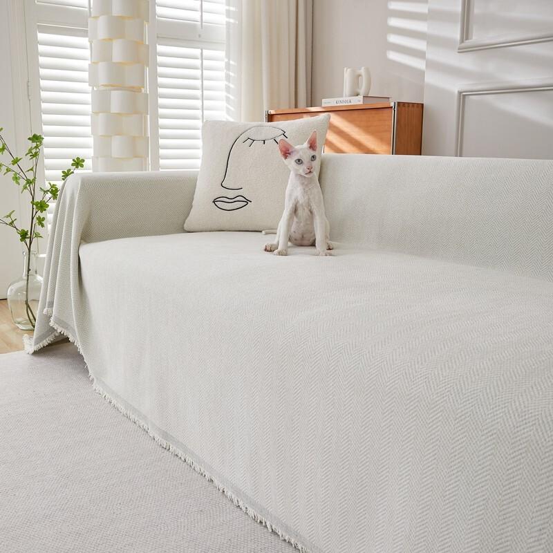 Modern Chenille Sofa Towel Cover Simplicity Thickened Anti Slip Sofa Cover Cloth