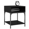 VidaXL Tables de chevet 2 pcs noir 40x41x50 cm bois d’ingénierie 825874