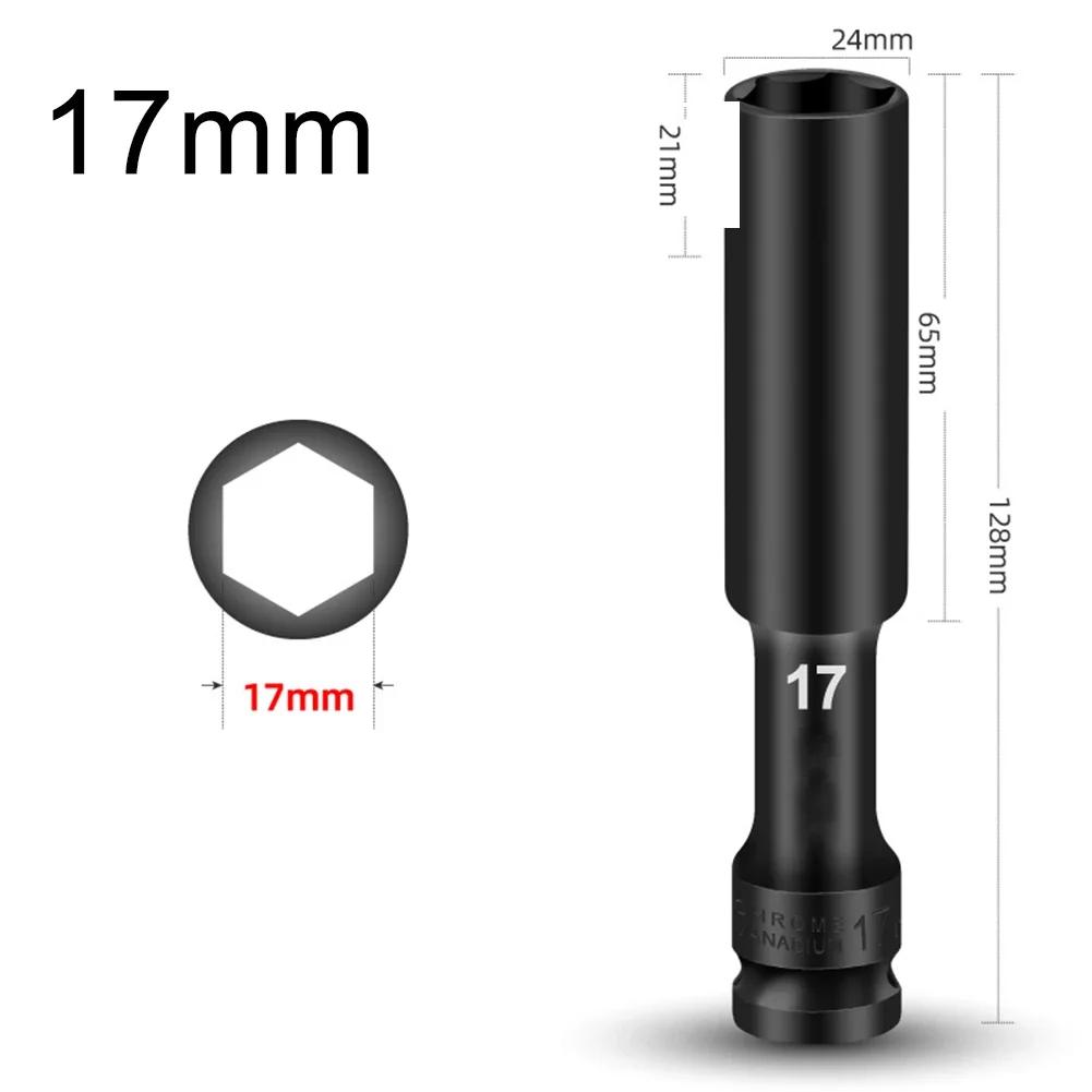1/2 Drive Socket Wrench Hex Socket Head 7-24mm Adapter Spanner Converter Deep Socket Head Tire Removal Tools