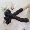 Elegant Bows Arm Sleeves Women Lace Fingerless Gloves Cosplay Costume Accessories for Women and Girls
