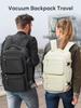 Vacuum Travel Backpack Men Women 30L Large Capacity Vacuum Compression Backpack Business, School Laptop Backpack Expand Hiking