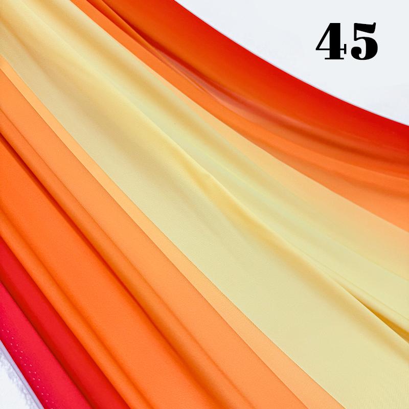 100x150cm Gradient Rainbow Fabric Ancient Style Sewing Hanfu Dress Stage DIY Costume Hanfu Silky Dress Stage Garment