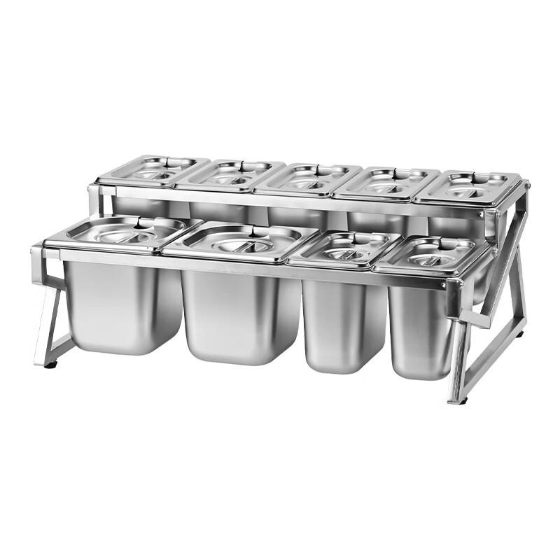 Handun 1/9 Gastronorm Stainless Steel Pan Rack Set