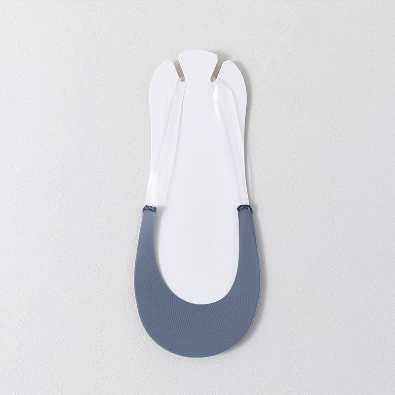 Female Summer Thin Shallow Mouth Non Slip with Half Palm Invisible Suspender Boat Socks