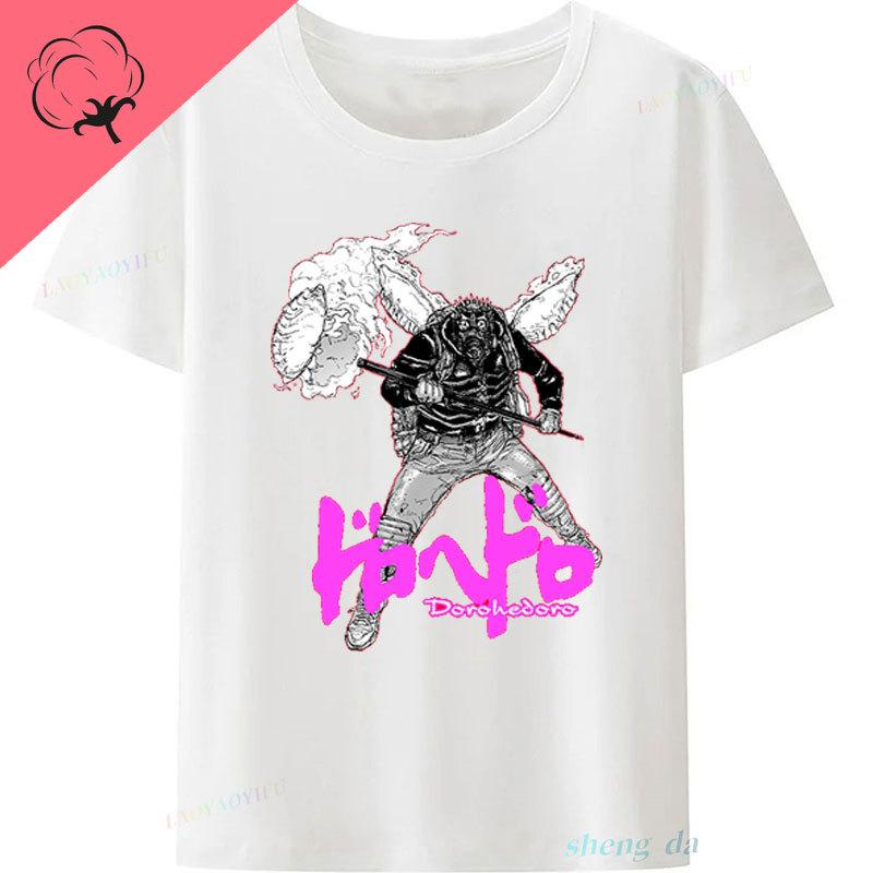 Dorohedoro T Shirt KaiUnisex Nikaido Japan Anime Printing T Shirt Casual Loose Crewneck Unisex Women AllMatch Otaku Anime Shirt