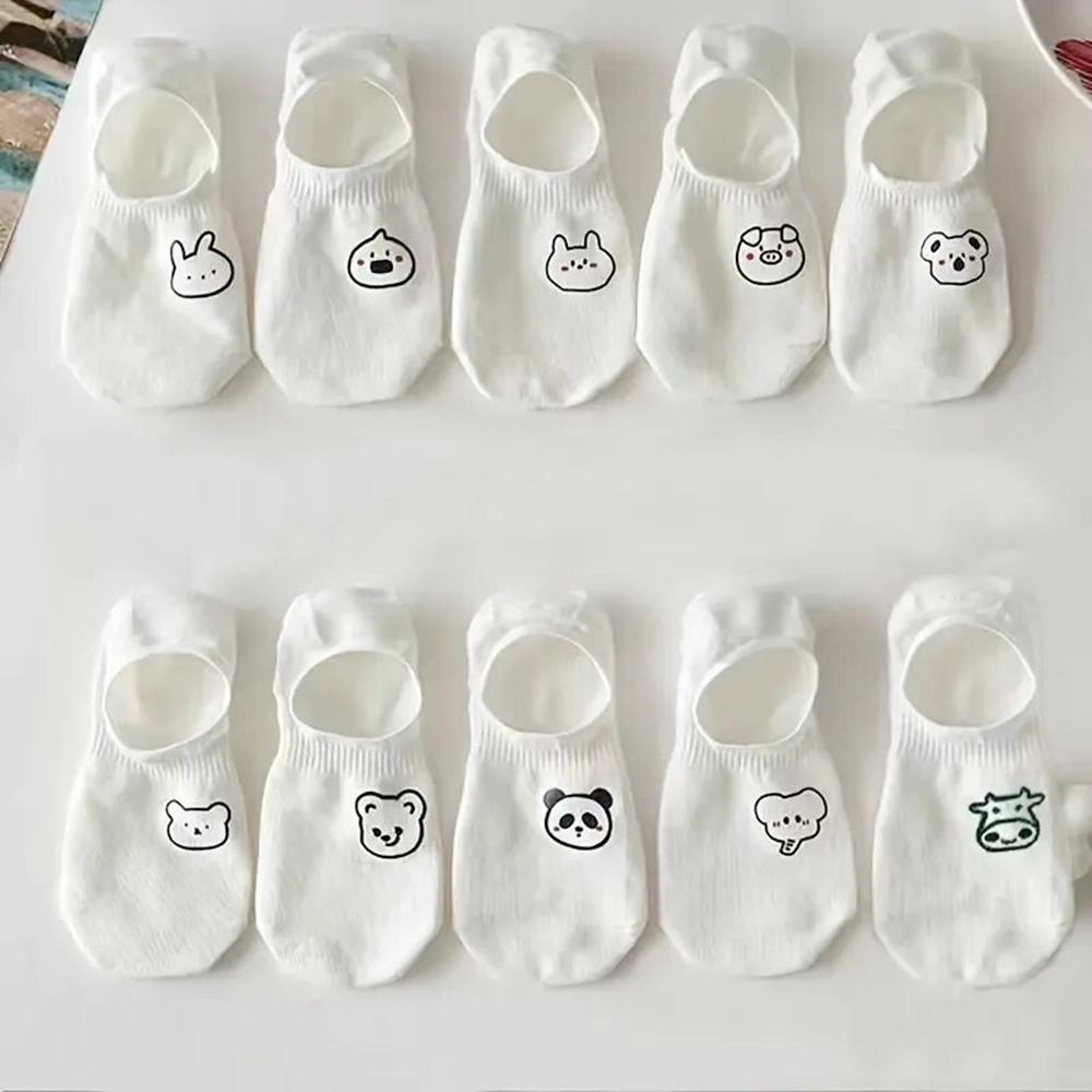 5 Pairs Men's Socks High-Quality Spring and AutumnThickened Breathable Boat Socks Low Cut Shallow Mouth Socks Men's Casual Socks