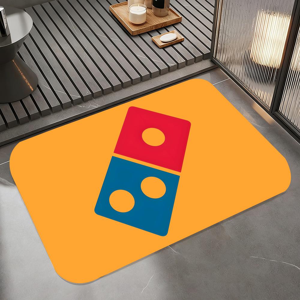Бренд D-Domino's Коврик для пола, Диатомовый коврик для ванной, Быстросохнущий, Впитывающий, Нескользящий коврик для двери