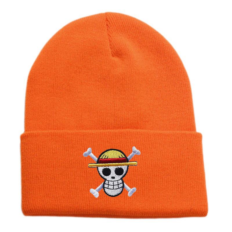 1 Stück Anime Strickmützen Cosplay Erwachsene Unisex Mütze Cartoon Kostüm Lufy Anime Peripherie Mode Warme Beanie Mütze Accessoires Geschenke