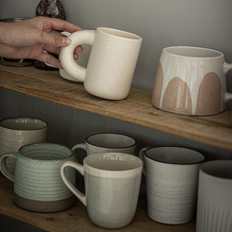 Simple And Elegant Mug Large Collection Retro Style Ceramic Cup Household Teacup High Value Water Cup Coffee Cup