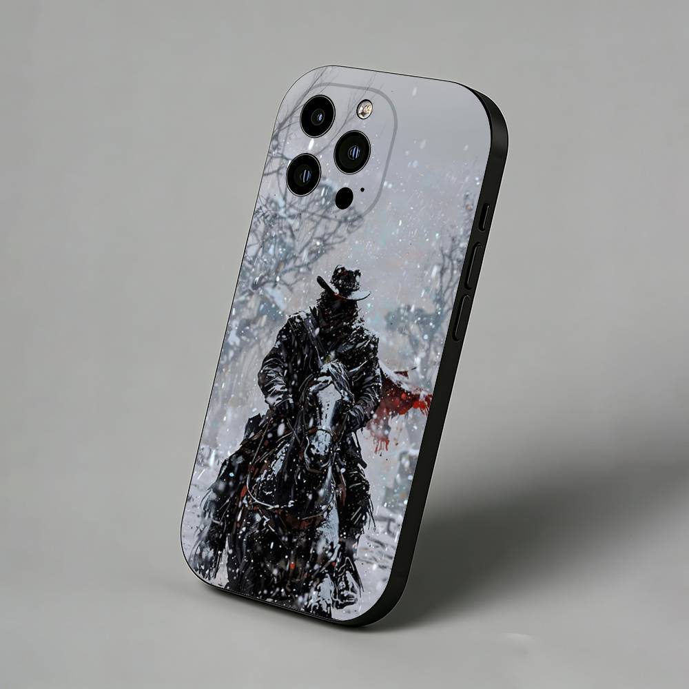 Red D-Dead R-Redemption Slim Back Phone Case for iPhone 17 Air 16 Pro Max 16e 15 Plus 14 13 Mini 12 11 Protective Cover