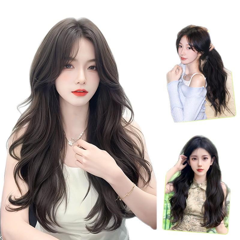 Long Curly Hair Wig Extension – Seamless, Voluminous, and Invisible for Women
