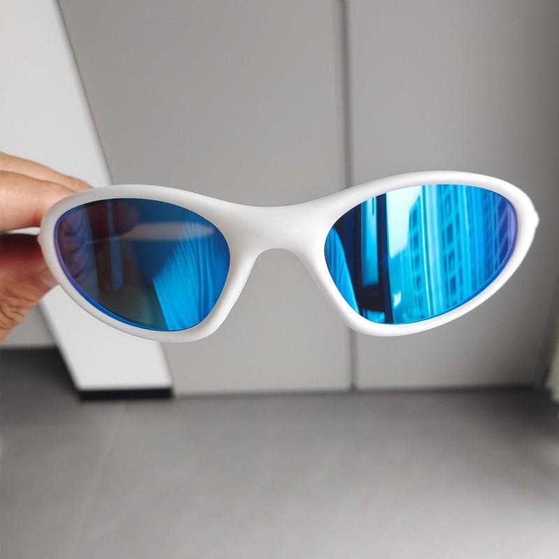 Outdoor Oval Sunglasses Men Women Retro Style Cycling Running Fishing