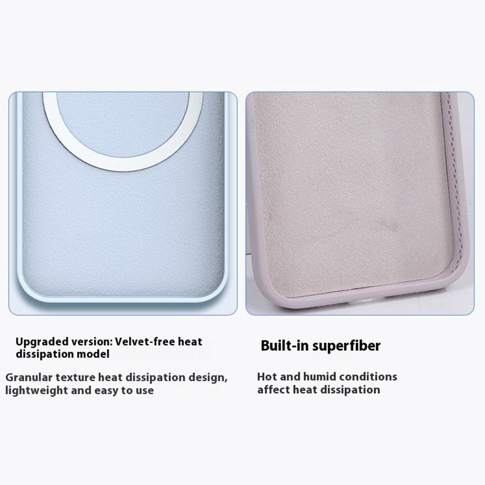 For iPhone 14 Pro Case Compatible with MagSafe Ultra Thin Liquid Silicone + PC Phone Cover