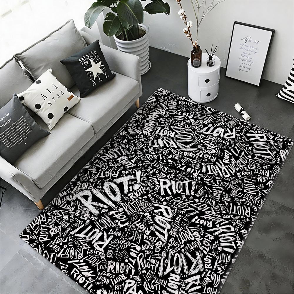 Popular Pop Rock Band P-Paramores Floor Mat Soft Thickened Flannel Door Mat Non-Slip Living Room Rug Home Decor
