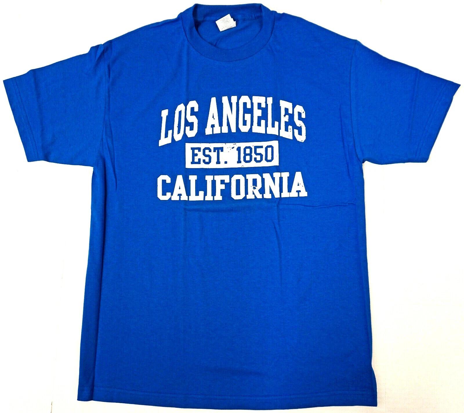 LOS ANGELES EST. 1850 T-shirt LA City Of Angels California Tee Adult Mens New XXXXL