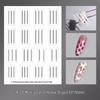 Autocollants de Positionnement Nail Art à Carreaux et Dentelle - Gabarits Français Multi-Largeurs pour Décoration d'Ongles DIY
