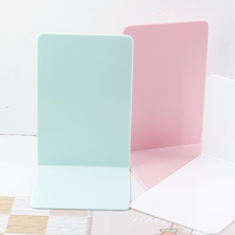4 Stück Buchstützen Einfarbige Buchstützen Regal Buchstopper Acryl-Buchstützen Dekorative Buchstützen für Schule Zuhause Büro