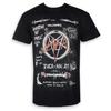 Slayer Logo Inspirierendes Print T-Shirt Lässiger Streetstyle Baumwoll-T-Shirt Geeignet für Metal-Fans